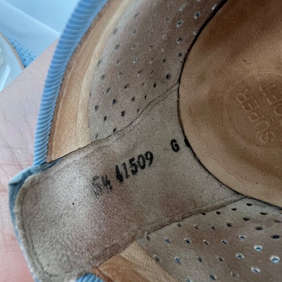 Paul Green Cailey Loafer Light Blue Perforated Slip-on White Sole Size 8 US - Picture 10 of 12